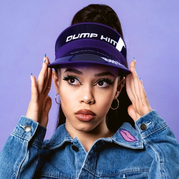 Bratz Accessories - BRATZ Dump Him Purple Visor Hat NEW New with tags